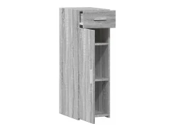 Aparador buffet cómoda armario unidad de almacenamiento organizador cocina salón salonsonoma 30 x 42,5 x 93 cm madera contrachapada gris 02_0036293