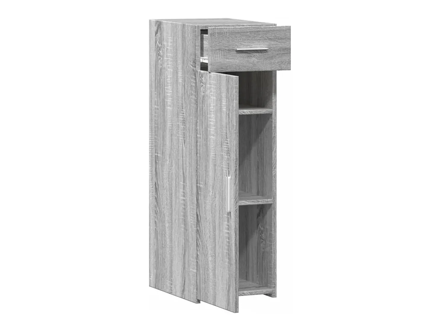 Aparador buffet cómoda armario unidad de almacenamiento organizador cocina salón salonsonoma 30 x 42,5 x 93 cm madera contrachapada gris 02_0036293