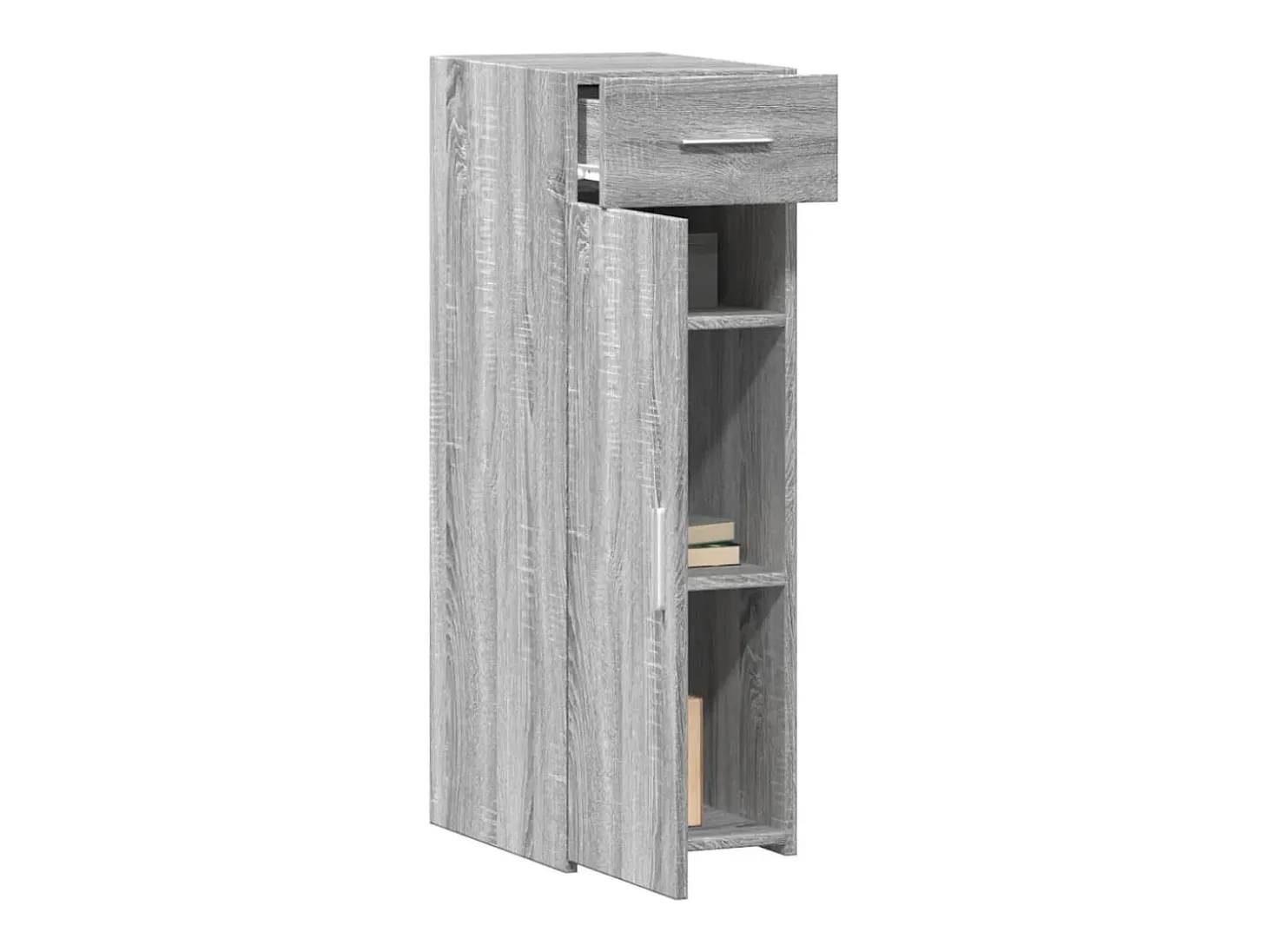 Aparador buffet cómoda armario unidad de almacenamiento organizador cocina salón salonsonoma 30 x 42,5 x 93 cm madera contrachapada gris 02_0036293