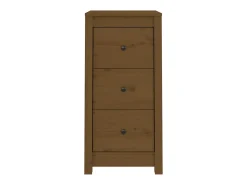 Aparador buffet cómoda armario mueble organizador cocina salón salón juego de 2 40 x 35 x 80 cm madera maciza de pino marrón 02_0036887