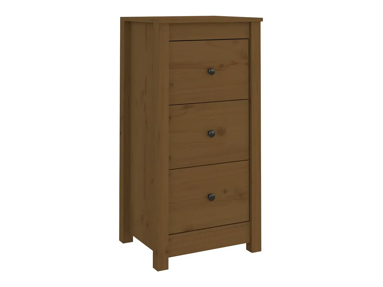 Aparador buffet cómoda armario mueble organizador cocina salón salón juego de 2 40 x 35 x 80 cm madera maciza de pino marrón 02_0036887