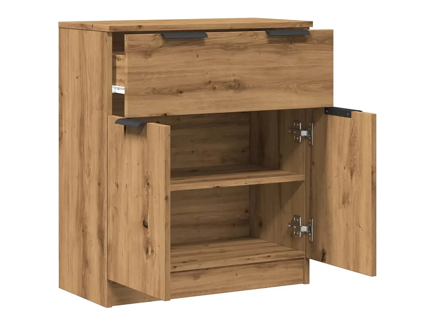 Aparador buffet cómoda armario unidad de almacenamiento organizador cocina salón sala de manualidades 60 x 30 x 70 cm madera contrachapada marrón 02_0030814