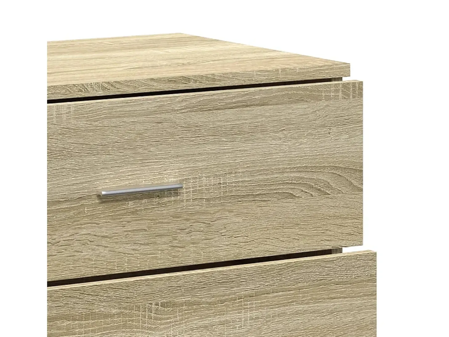 Aparador buffet cómoda armario unidad de almacenamiento organizador cocina salón salón juego de 2 sonoma 60 x 39 x 80 cm marrón madera contrachapada 02_0036822