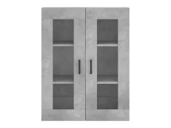Aparador buffet cómoda armario mueble organizador cocina salón salón alto 69,5 x 34 x 180 cm madera contrachapada gris 02_0034573