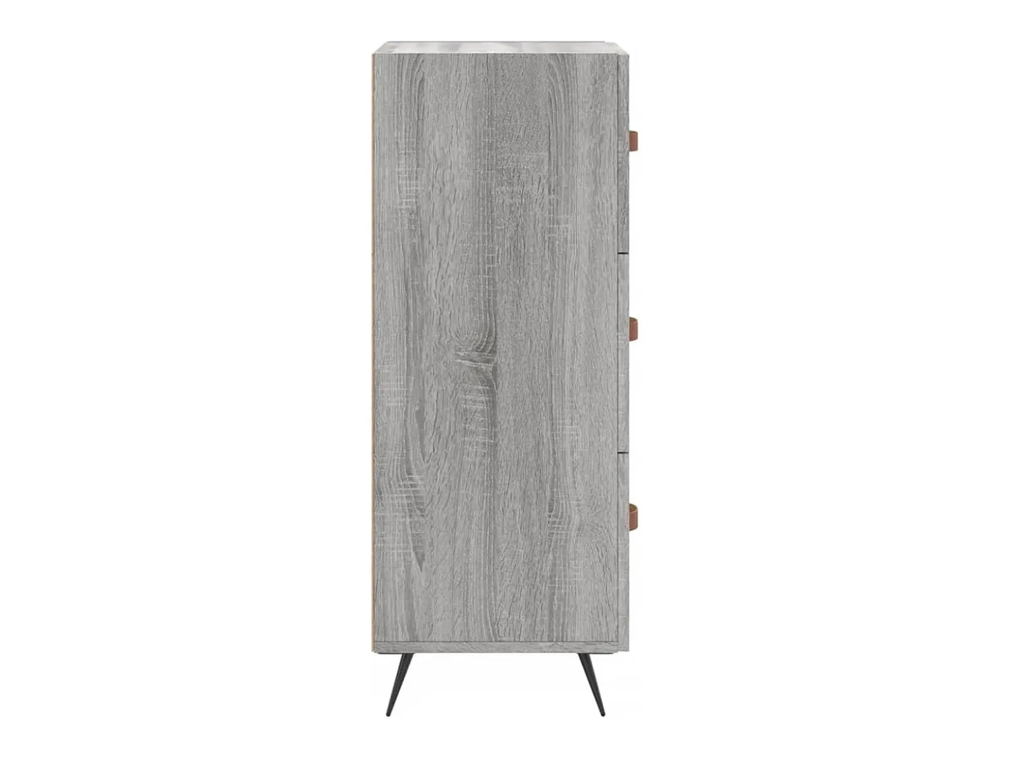 Aparador buffet cómoda armario unidad de almacenamiento organizador cocina salón salón Sonoma 34,5 x 34 x 90 cm madera contrachapada gris 02_0036344
