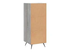 Aparador buffet cómoda armario unidad de almacenamiento organizador cocina salón salón Sonoma 34,5 x 34 x 90 cm madera contrachapada gris 02_0036344
