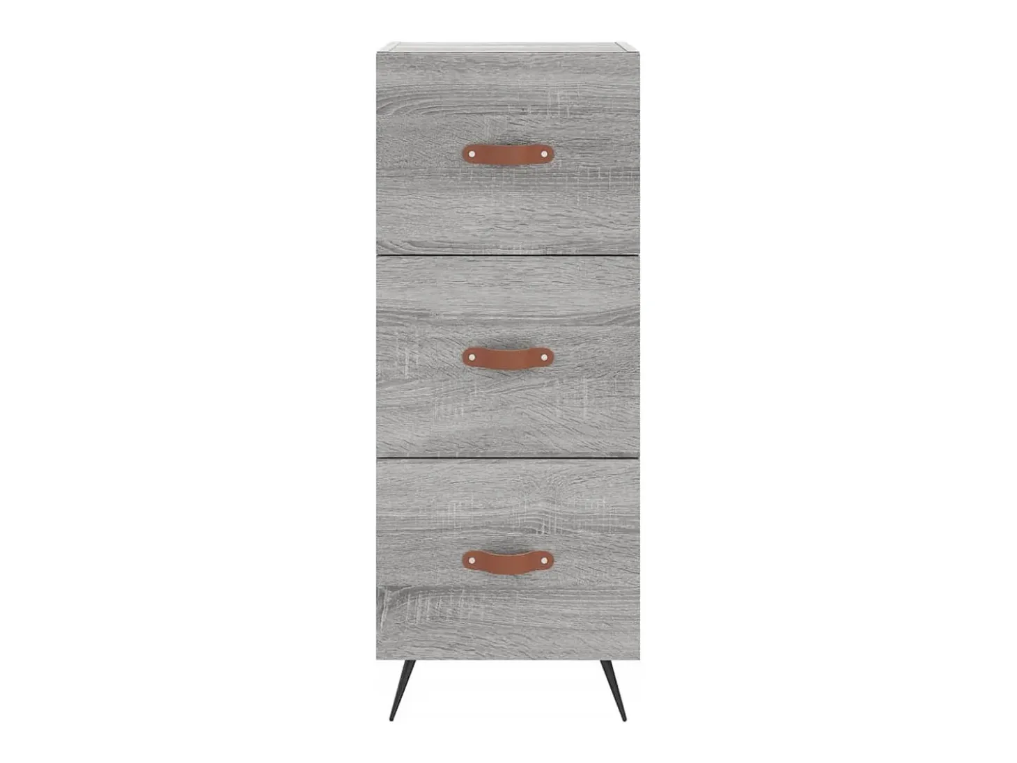 Aparador buffet cómoda armario unidad de almacenamiento organizador cocina salón salón Sonoma 34,5 x 34 x 90 cm madera contrachapada gris 02_0036344