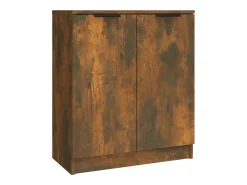 Aparador buffet cómoda armario unidad de almacenamiento organizador cocina salón salón 3 piezas marrón madera contrachapada 02_0037056