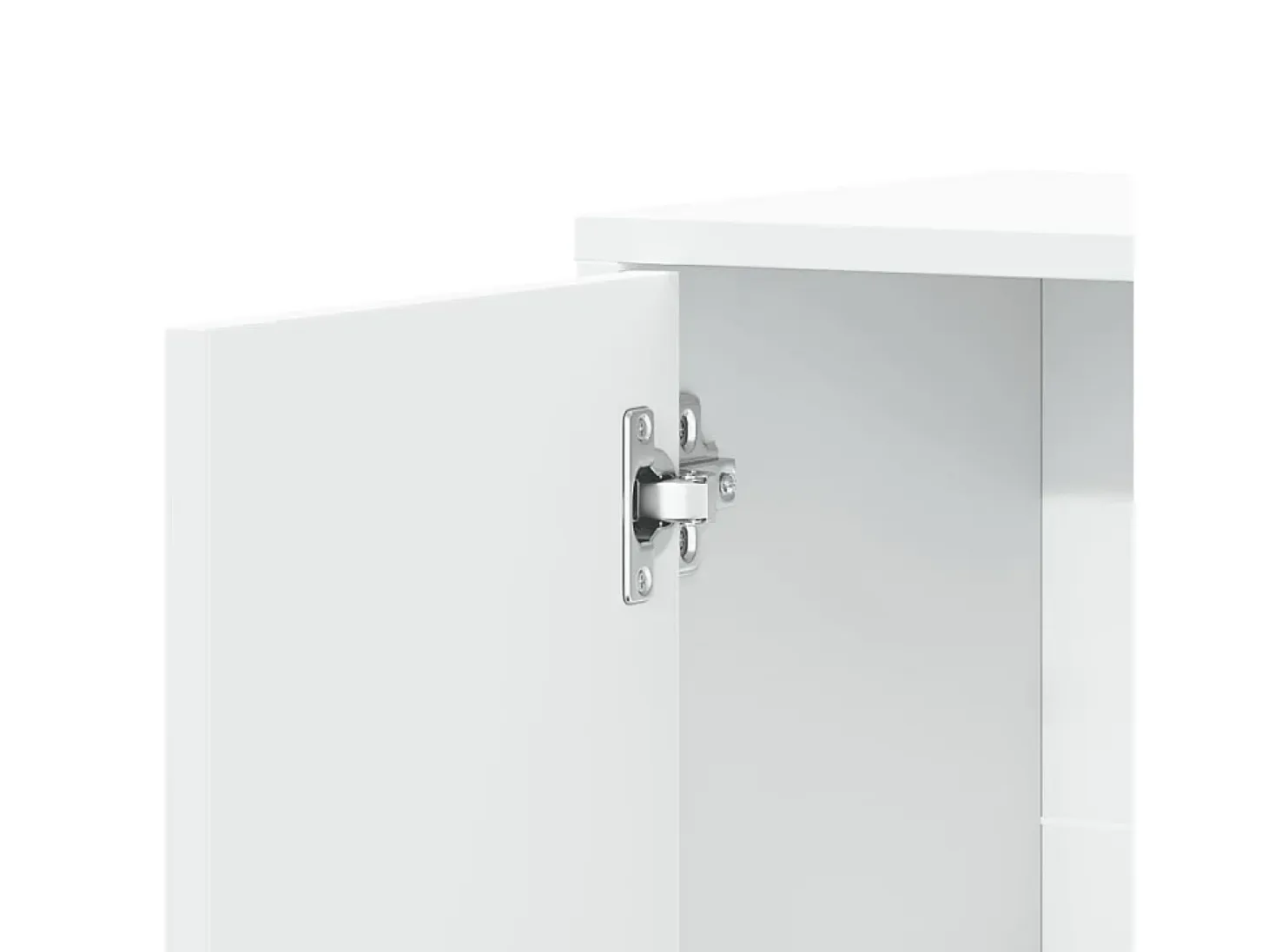 Aparador buffet cómoda armario mueble organizador cocina salón salón juego de 2 60 x 31 x 70 cm blanco madera contrachapada 02_0036676