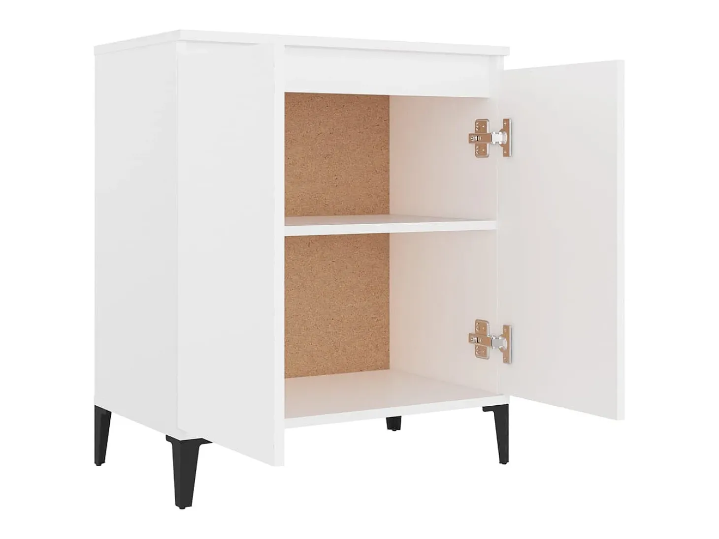 Aparador buffet cómoda armario mueble organizador cocina salón salón 60 x 35 x 70 cm madera contrachapada blanco 02_0030353