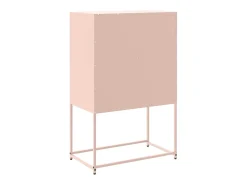 Aparador buffet cómoda armario mueble organizador cocina salón salón alto 68,5 x 38,5 x 107 cm acero rosa 02_0035159