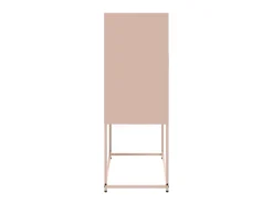 Aparador buffet cómoda armario mueble organizador cocina salón salón alto 68,5 x 38,5 x 107 cm acero rosa 02_0035159