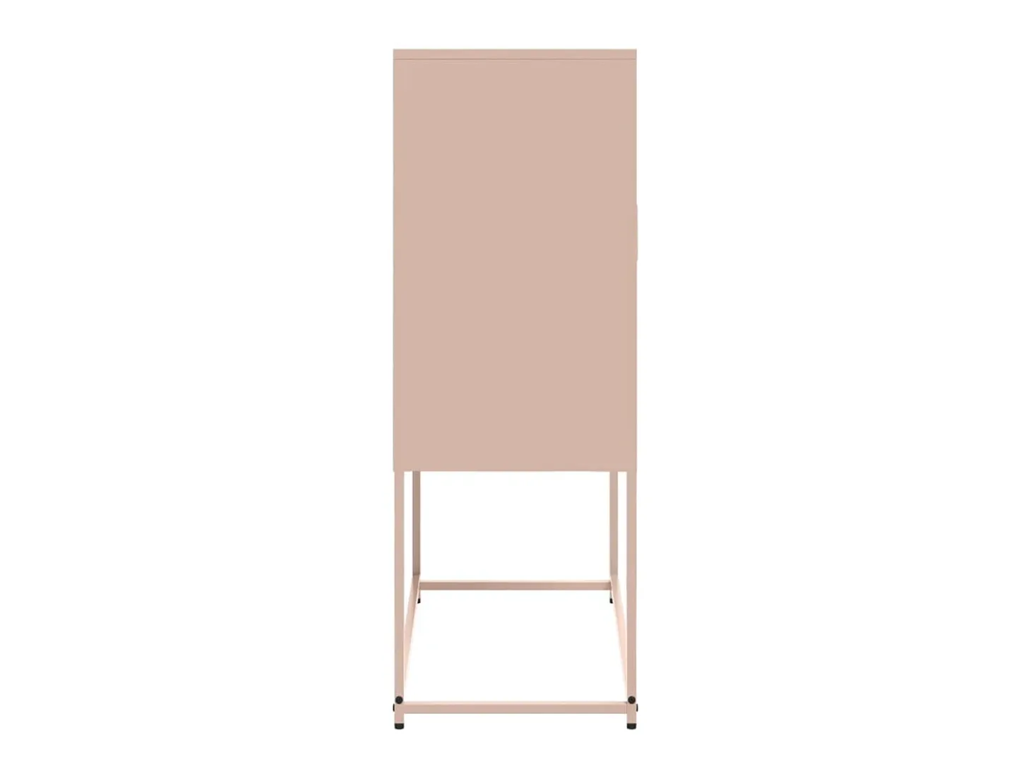 Aparador buffet cómoda armario mueble organizador cocina salón salón alto 68,5 x 38,5 x 107 cm acero rosa 02_0035159