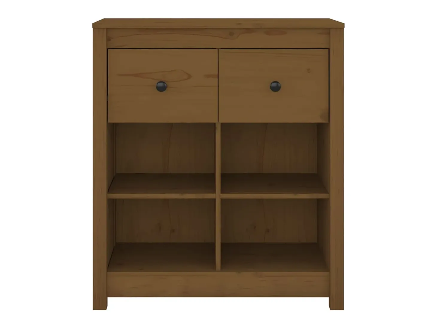 Aparador buffet cómoda armario mueble organizador cocina salón salón 70 x 35 x 80 cm madera maciza de pino marrón 02_0035761