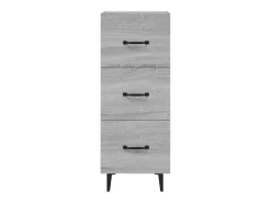 Aparador buffet cómoda armario unidad de almacenamiento organizador cocina salón salonsonoma 34,5 x 34 x 90 cm madera contrachapada gris 02_0036314