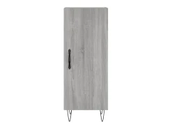 Aparador buffet cómoda armario unidad de almacenamiento organizador cocina salón salón Sonoma 34,5 x 34 x 90 cm madera contrachapada gris 02_0036341