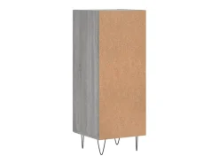 Aparador buffet cómoda armario unidad de almacenamiento organizador cocina salón salón Sonoma 34,5 x 34 x 90 cm madera contrachapada gris 02_0036341