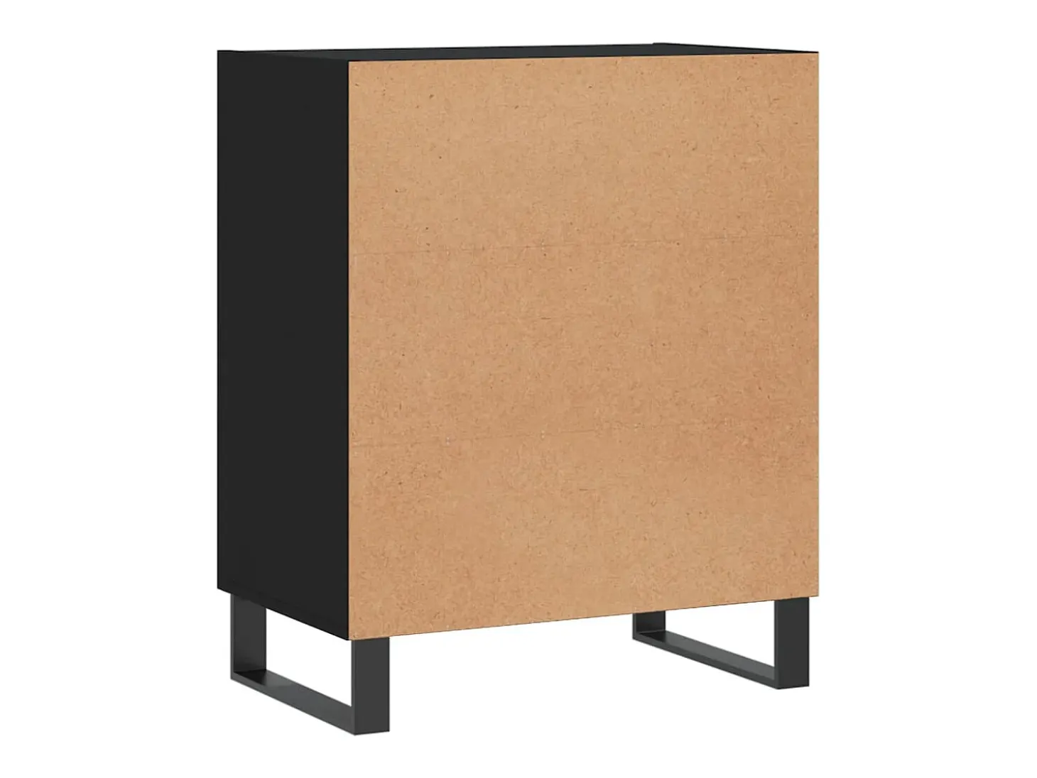 Aparador buffet cómoda armario unidad de almacenamiento organizador cocina salón salón 57 x 35 x 70 cm madera contrachapada negra 02_0035954