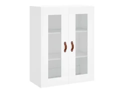 Aparador buffet cómoda armario mueble organizador cocina salón salón alto 69,5 x 34 x 180 cm madera contrachapada blanco 02_0032635