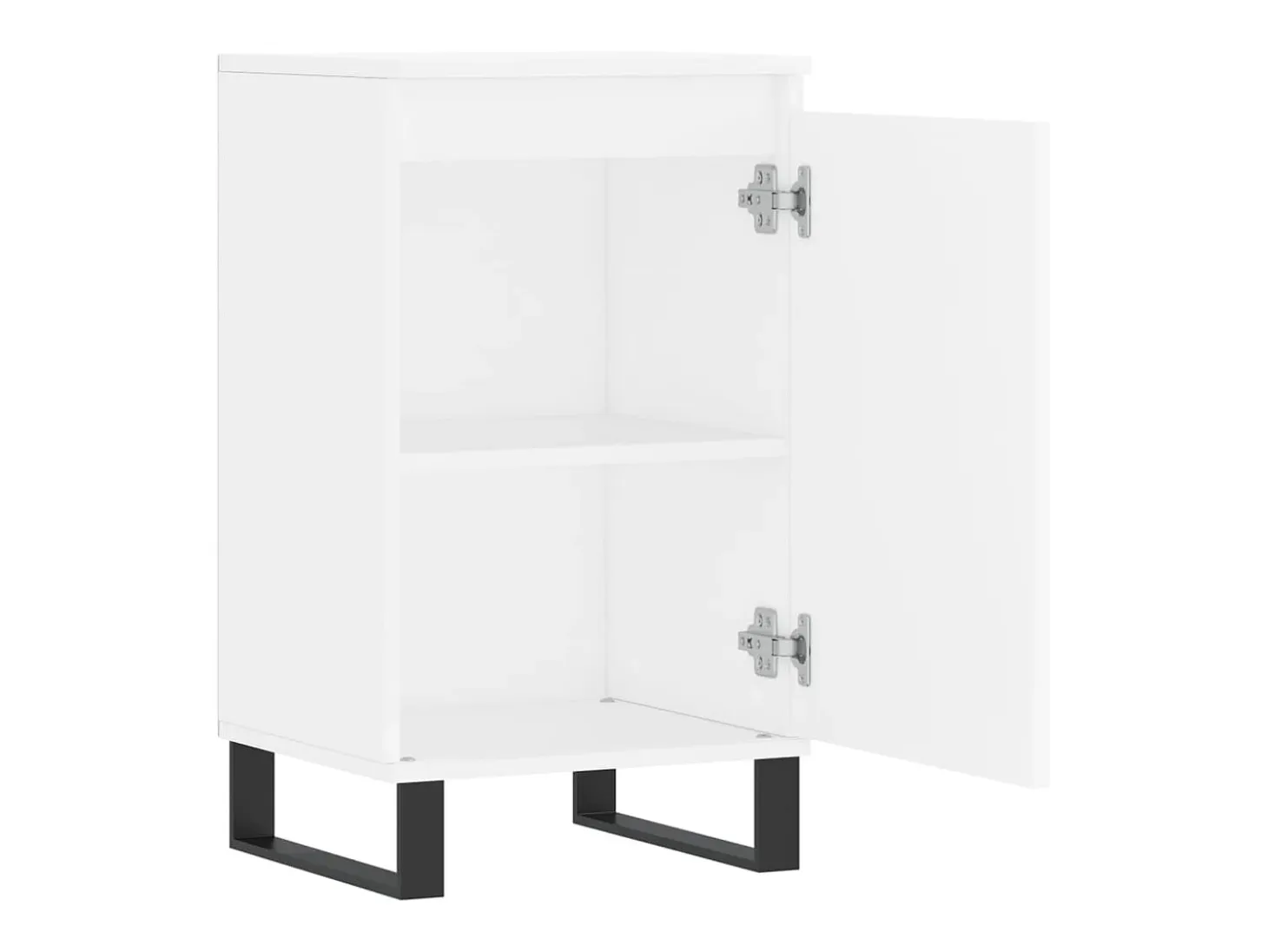 Aparador buffet cómoda armario mueble organizador cocina salón salón juego de 2 40 x 35 x 70 cm madera contrachapada negra 02_0036663