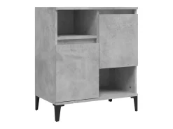 Aparador buffet cómoda armario mueble organizador cocina salón salón juego de 2 60 x 35 x 70 cm madera contrachapada gris 02_0036866