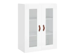 Aparador buffet cómoda armario mueble organizador cocina salón salón alto 69,5 x 34 x 180 cm madera contrachapada blanco 02_0032564