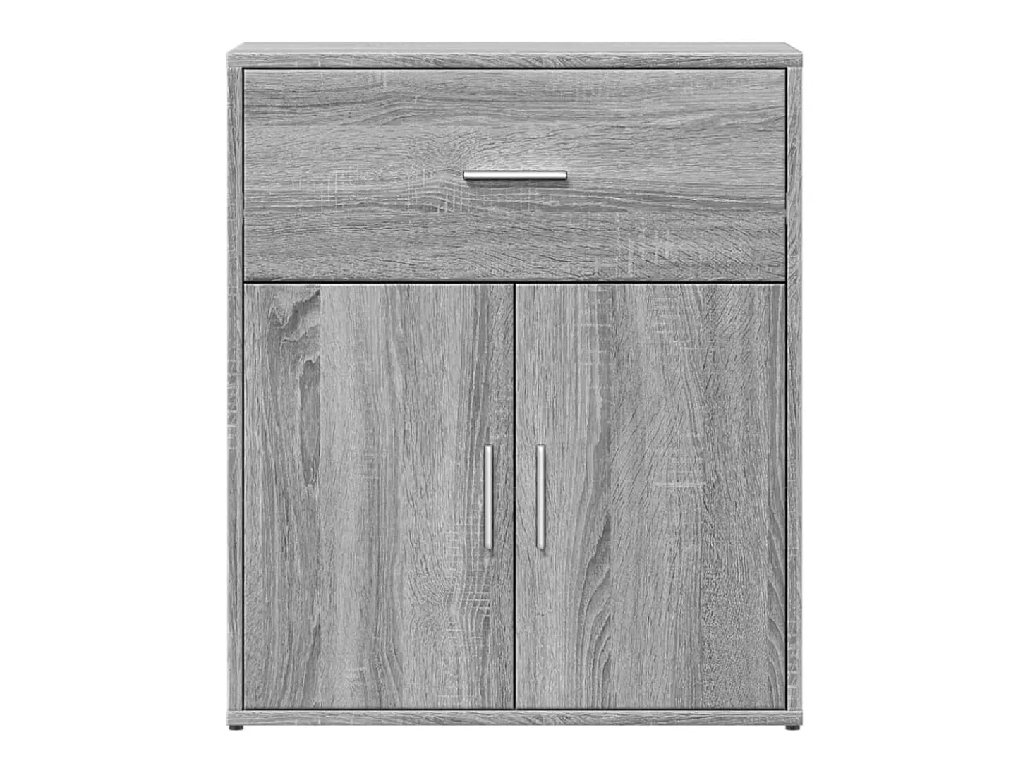 Aparador buffet cómoda armario unidad de almacenamiento organizador cocina salón salón juego de 2 sonoma 60 x 31 x 70 cm madera contrachapada gris 02_0036959