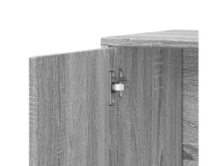 Aparador buffet cómoda armario unidad de almacenamiento organizador cocina salón salonsonoma 60 x 31 x 70 cm madera contrachapada gris 02_0036388