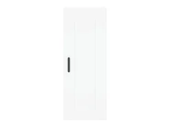 Aparador buffet cómoda armario mueble organizador cocina salón salón alto 34,5 x 34 x 180 cm madera contrachapada blanco 02_0032300