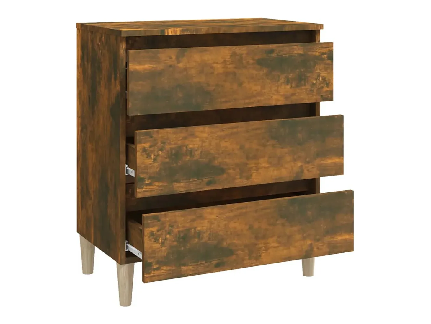 Aparador buffet cómoda armario unidad de almacenamiento organizador cocina salón salón 60 x 35 x 69 cm madera contrachapada marrón 02_0030973