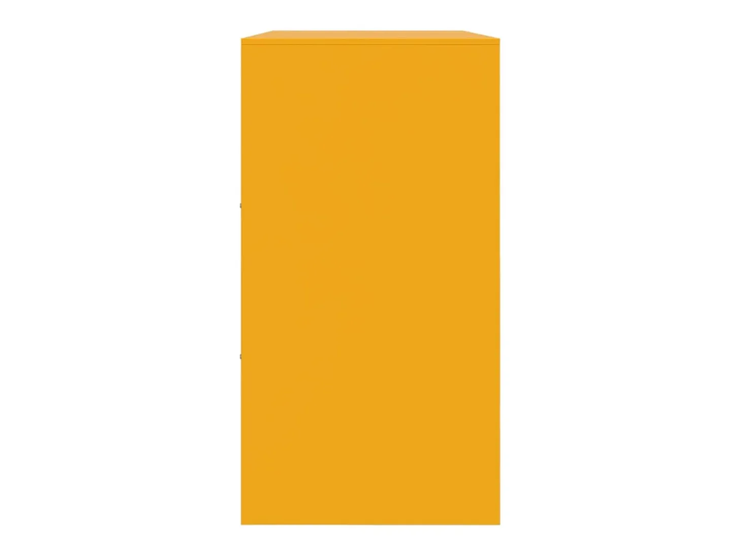 Aparador buffet cómoda armario mueble organizador cocina salón salón amarillo mostaza 99 x 39 x 73 cm acero Amarillo 02_0035711