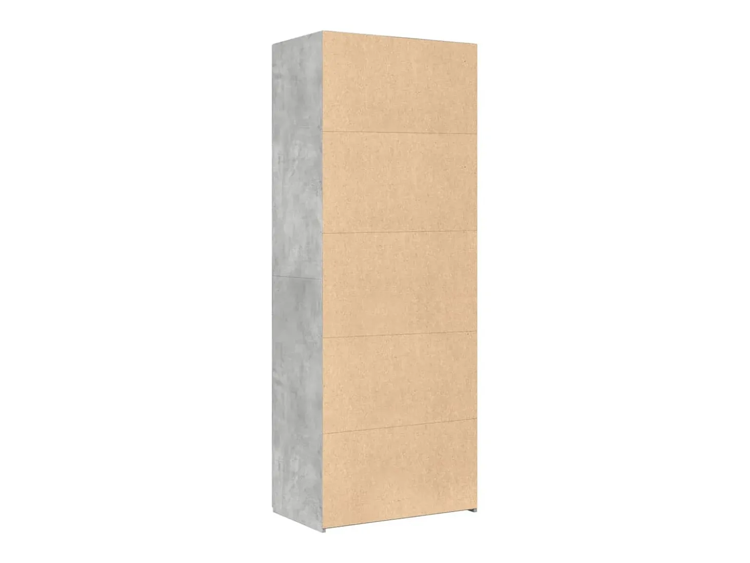 Aparador buffet cómoda armario mueble organizador cocina salón salón alto 70 x 42,5 x 185 cm madera contrachapada gris 02_0034716