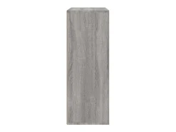 Aparador buffet cómoda armario unidad de almacenamiento organizador cocina salón salón juego de 2 sonoma 60 x 31 x 84 cm madera contrachapada gris 02_0036962