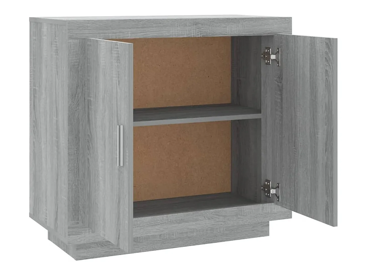 Aparador buffet cómoda armario unidad de almacenamiento organizador cocina salón salonsonoma 80 x 40 x 75 cm madera contrachapada gris 02_0036539