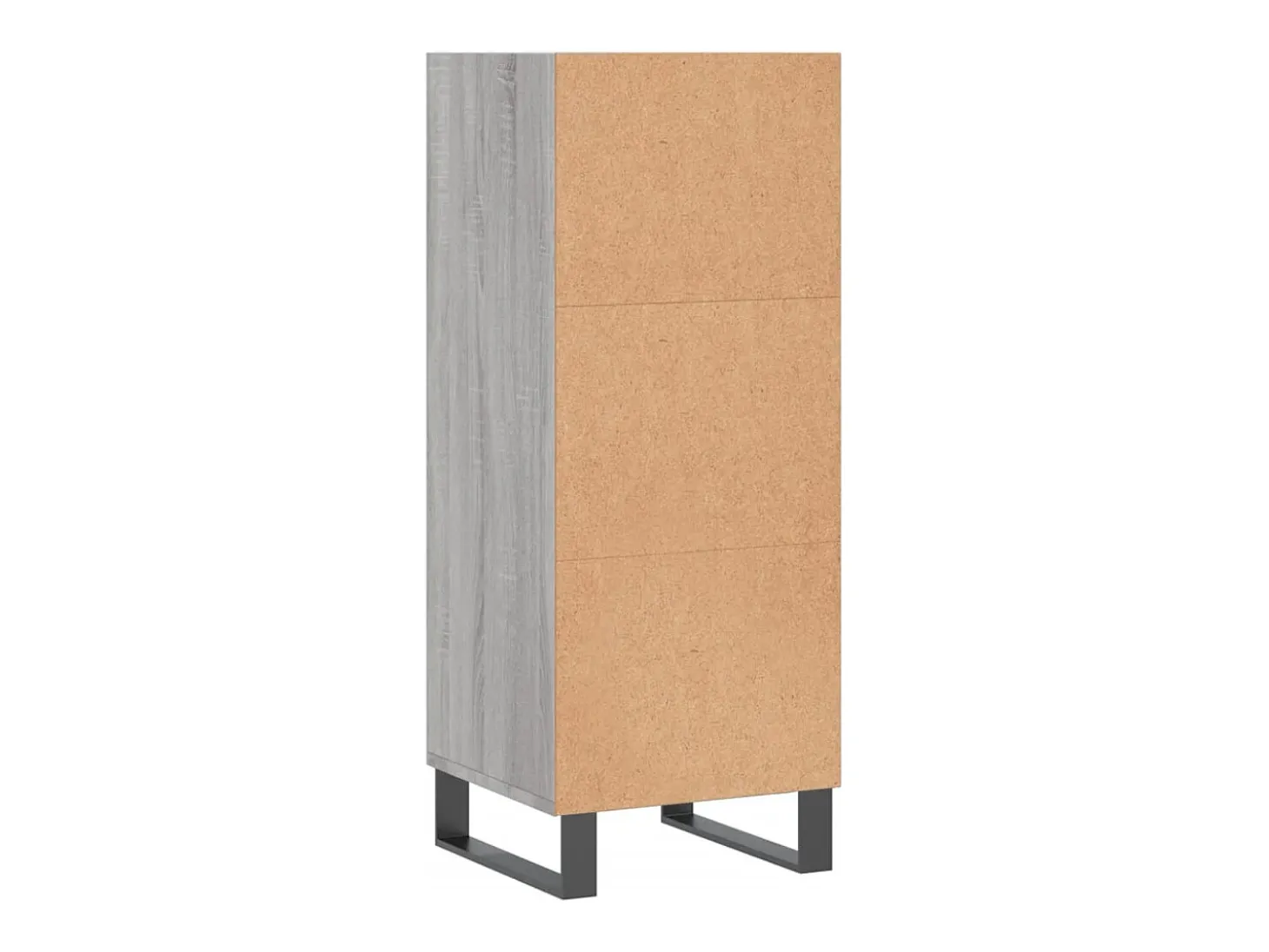 Aparador buffet cómoda armario unidad de almacenamiento organizador cocina salón salonsonoma 34,5 x 32,5 x 90 cm madera contrachapada gris 02_0036298