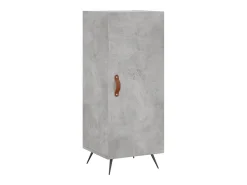 Aparador buffet cómoda armario mueble organizador cocina salón salón alto 34,5 x 34 x 180 cm madera contrachapada gris 02_0034318
