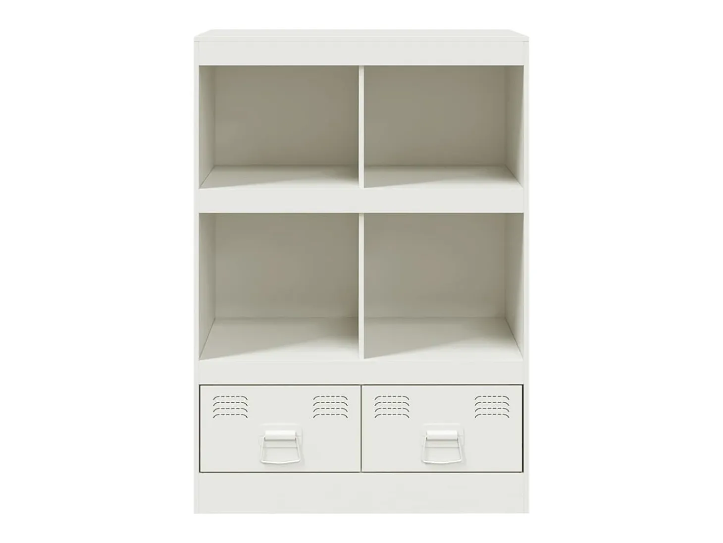 Aparador buffet cómoda armario mueble organizador cocina salón salón alto 67 x 39 x 95 cm acero blanco 02_0032477