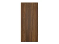 Aparador buffet cómoda armario mueble organizador cocina salón salón con 4 cajones 60 x 30,5 x 71 cm marrón 02_0029752