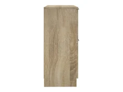 Aparador buffet cómoda armario unidad de almacenamiento organizador cocina salón salón juego de 2 sonoma 30 x 30 x 70 cm marrón madera contrachapada 02_0036800