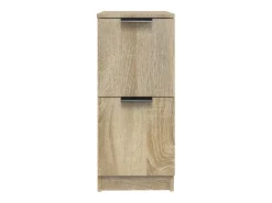 Aparador buffet cómoda armario unidad de almacenamiento organizador cocina salón salón juego de 2 sonoma 30 x 30 x 70 cm marrón madera contrachapada 02_0036800