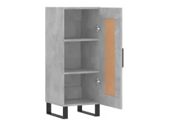 Aparador buffet cómoda armario mueble organizador cocina salón salón 34,5 x 34 x 90 cm madera contrachapada gris 02_0031903