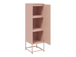 Aparador buffet cómoda armario mueble organizador cocina salón salón alto 36 x 39 x 123 cm acero rosa 02_0035156