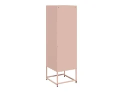 Aparador buffet cómoda armario mueble organizador cocina salón salón alto 36 x 39 x 123 cm acero rosa 02_0035156