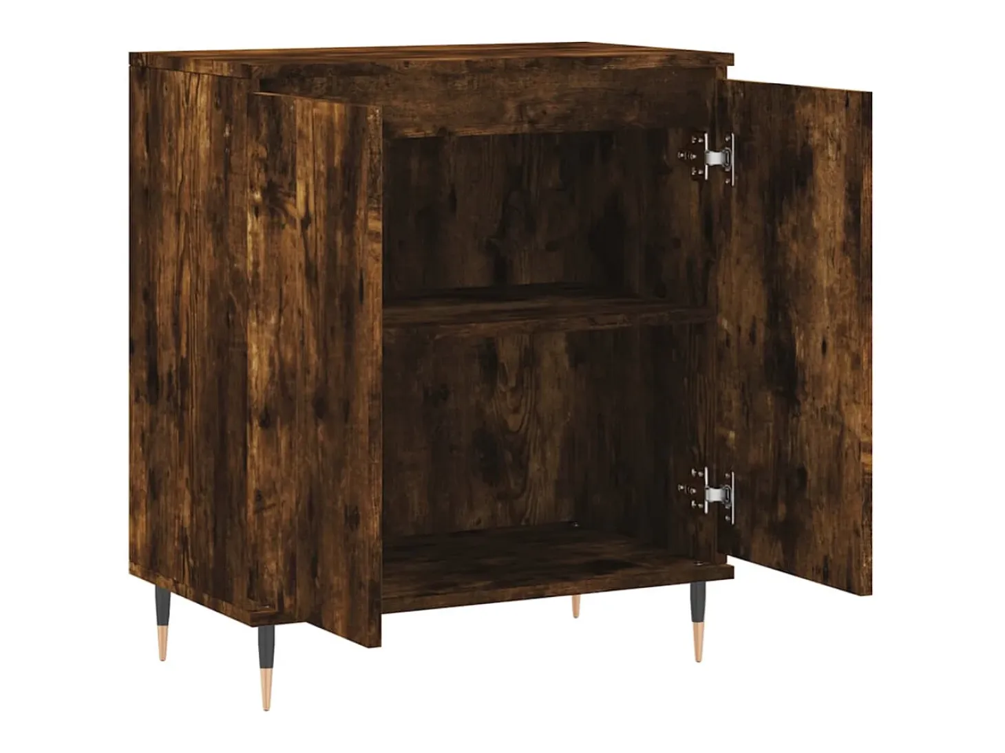 Aparador buffet cómoda armario unidad de almacenamiento organizador cocina salón salón 60 x 35 x 70 cm madera contrachapada marrón 02_0030996