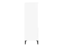 Aparador buffet cómoda armario mueble organizador cocina salón salón alto 40 x 36 x 110 cm madera contrachapada blanco 02_0032443