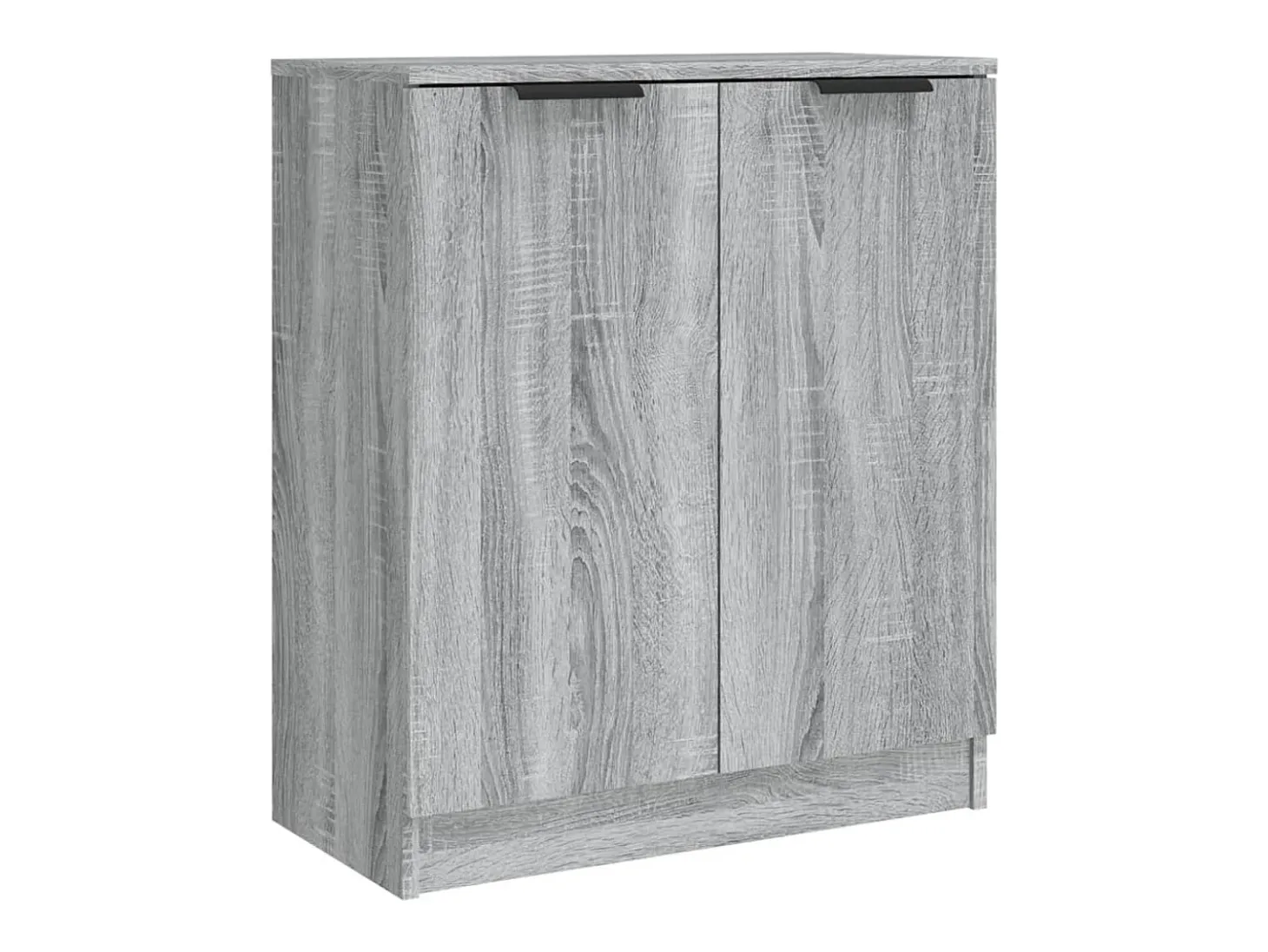 Aparador buffet cómoda armario unidad de almacenamiento organizador cocina salón salón juego de 2 sonoma 60 x 30 x 70 cm madera contrachapada gris 02_0036953
