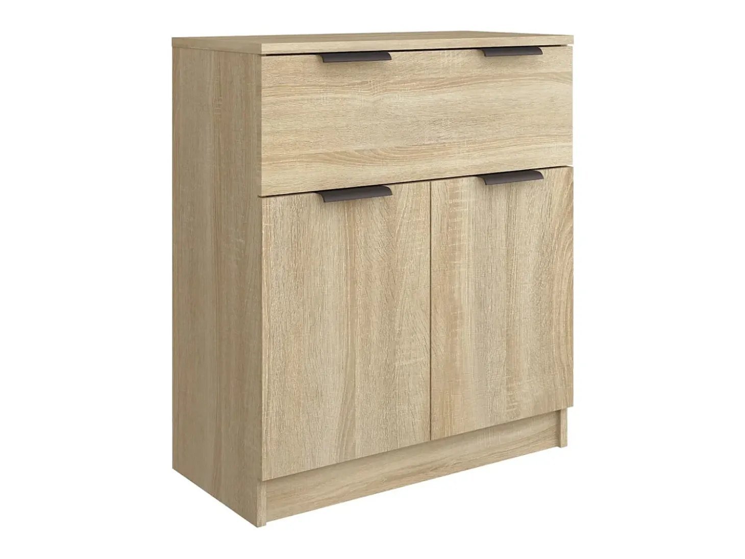 Aparador buffet cómoda gabinete unidad de almacenamiento organizador cocina sala de estar sala de estar 3 piezas madera contrachapada sonoma marrón 02_0037101