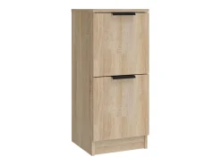 Aparador buffet cómoda gabinete unidad de almacenamiento organizador cocina sala de estar sala de estar 3 piezas madera contrachapada sonoma marrón 02_0037110