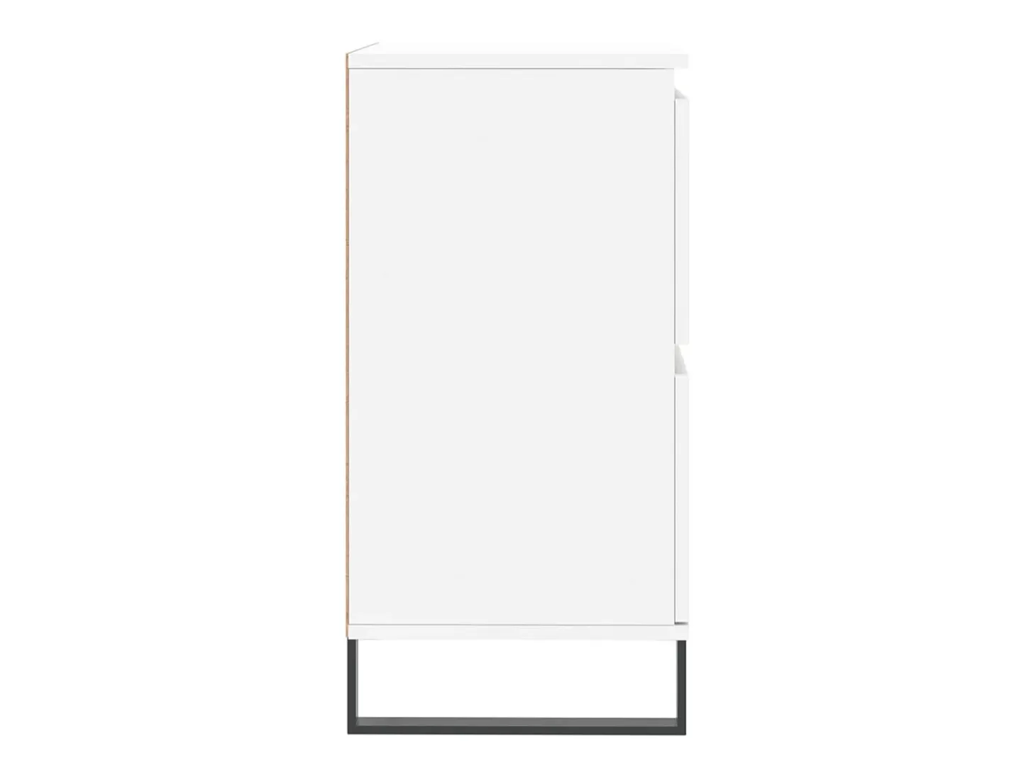 Aparador buffet cómoda gabinete unidad de almacenamiento organizador cocina salón sala de estar 3 piezas madera contrachapada blanco 02_0037001