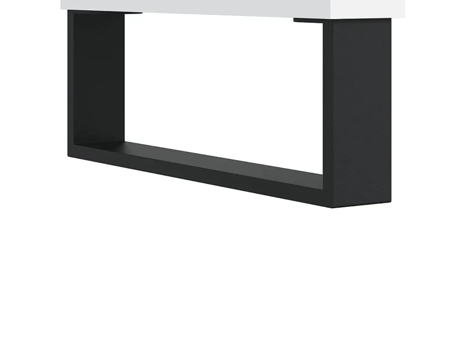 Aparador buffet cómoda gabinete unidad de almacenamiento organizador cocina salón sala de estar 3 piezas madera contrachapada blanco 02_0037001